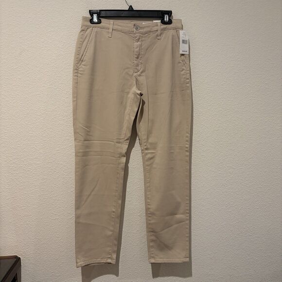 NWT AG The Caden Tailored Trouser Womens Pants Beige Khakis Size 28X 26 Measured - Picture 2 of 11